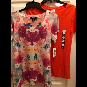 NWT Two Style & Co tops-small